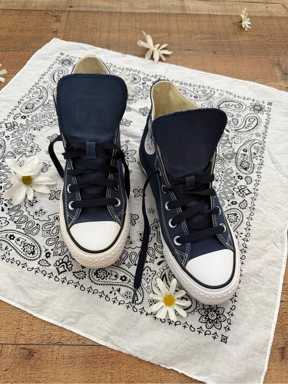 Converse All Star Chuck Taylor Navy White High-Top Sneakers